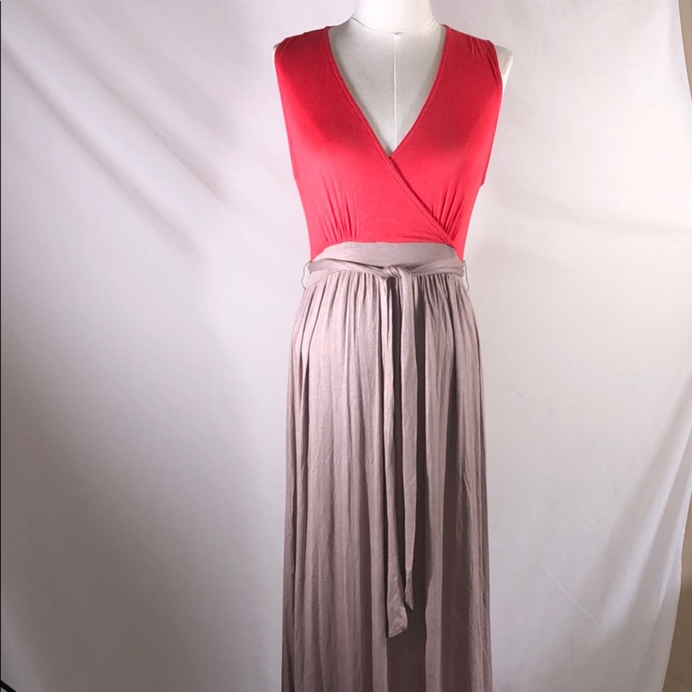 Sleeveless Soft Maxi Dress with Belt